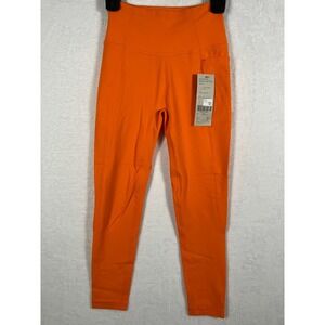 Sweaty Betty Supersoft Pocket Leggings Size 4 Lively Orange 7/8 Length Yoga NEW